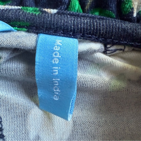 Draper James Womens Floral Print Kitty Knit A Line Dress Navy Blue Size Medium - Picture 8 of 11